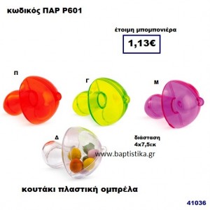 ΟΜΠΡΕΛΑ ΔΙΑΚΟΣΜΗΤΙΚΗ ΠΛΑΣΤΙΚΗ ΜΠΟΜΠΟΝΙΕΡΑ PAR-R-601